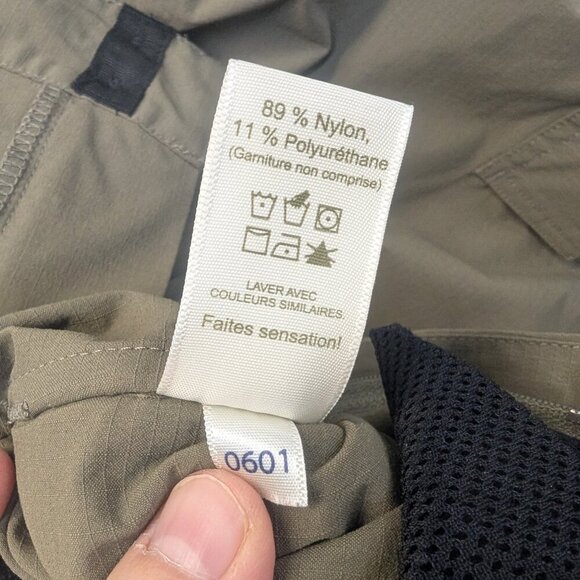 Tilley Adjustable Cargo Outdoor Utility Convertible Hiking camping pant TAUPE 16 - Picture 12 of 13